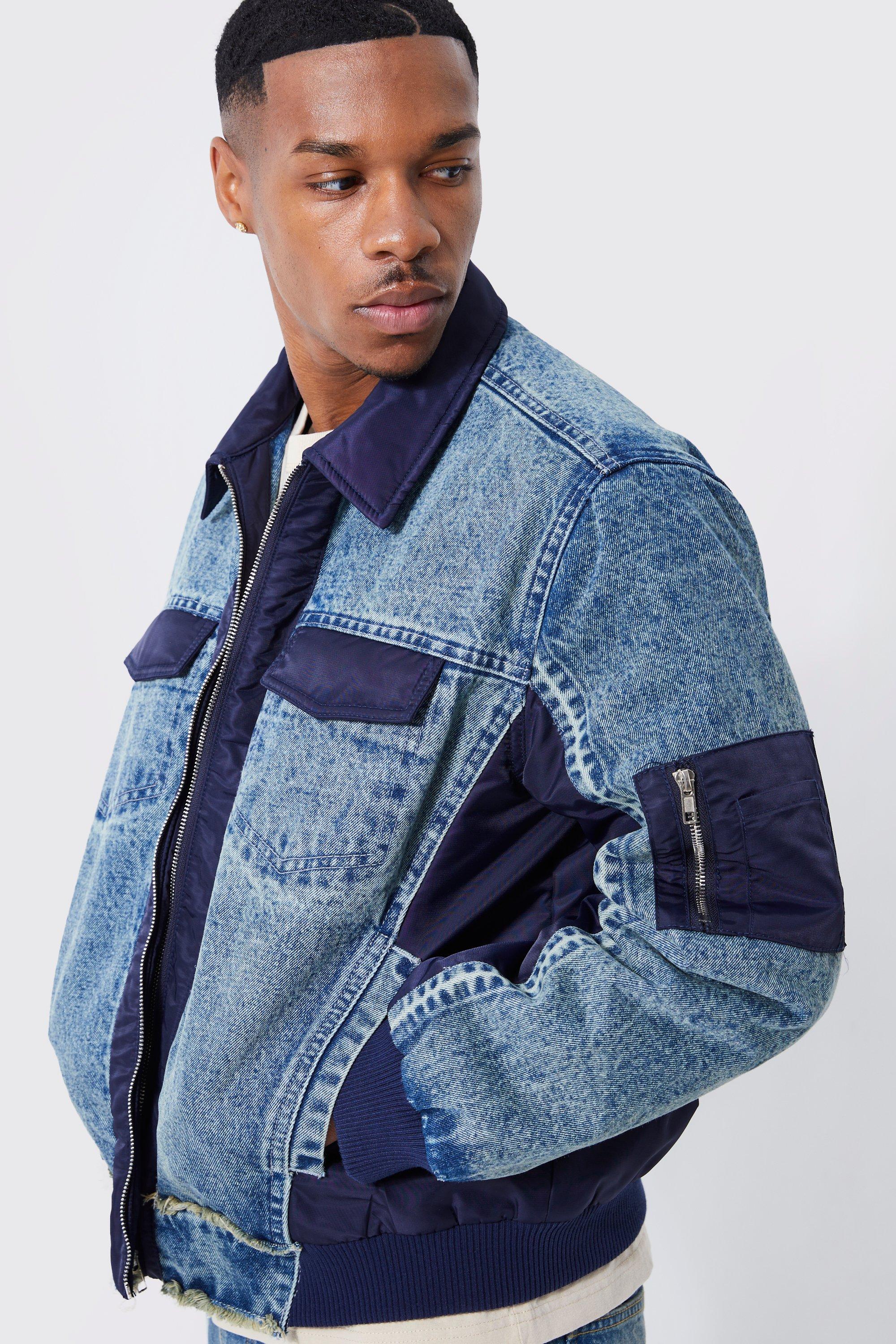 Hybrid denim outlet jacket